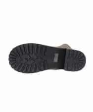 OZ6LA11089 eur3(エウルキューブ) 【la farfaコラボ】リブジョイントスタッズブーツ モカ(84)