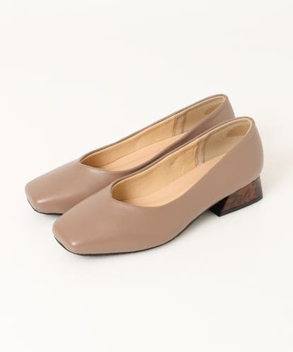 OZ6LP10065 eur3 【幅広さんOK！ワイズ4E】スクエアVカットパンプス