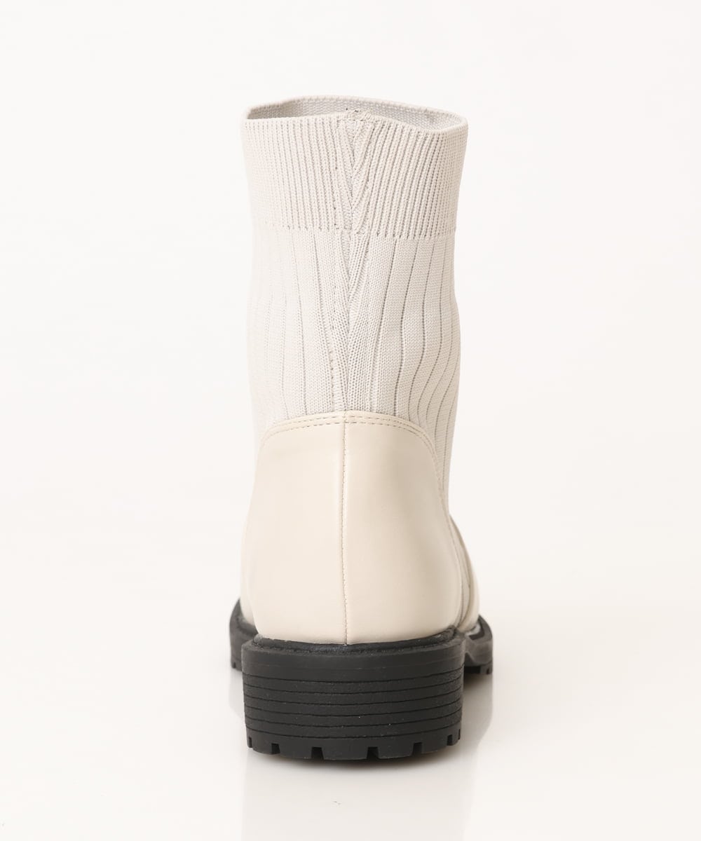 OZ6LS09089 eur3(エウルキューブ) ニットショートブーツ アイボリー(80)