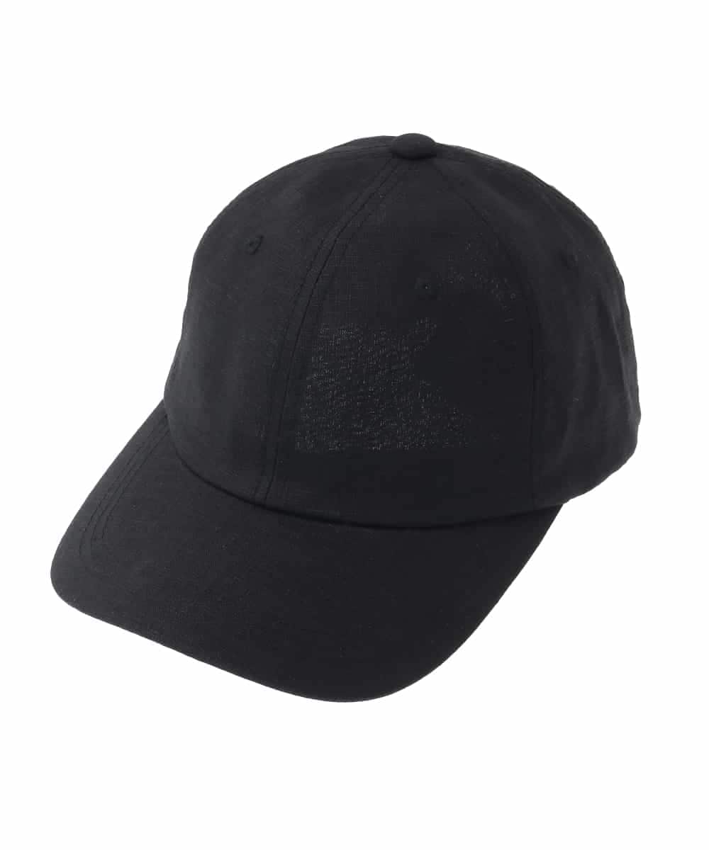 OZ7EA01049 eur3(エウルキューブ) ナチュラルリネンキャップ ブラック(94)