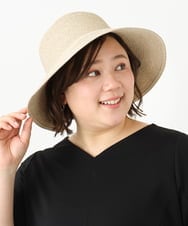 OZ7FA03049 eur3(エウルキューブ) バックリボンスリット麦わらハット アイボリー(80)