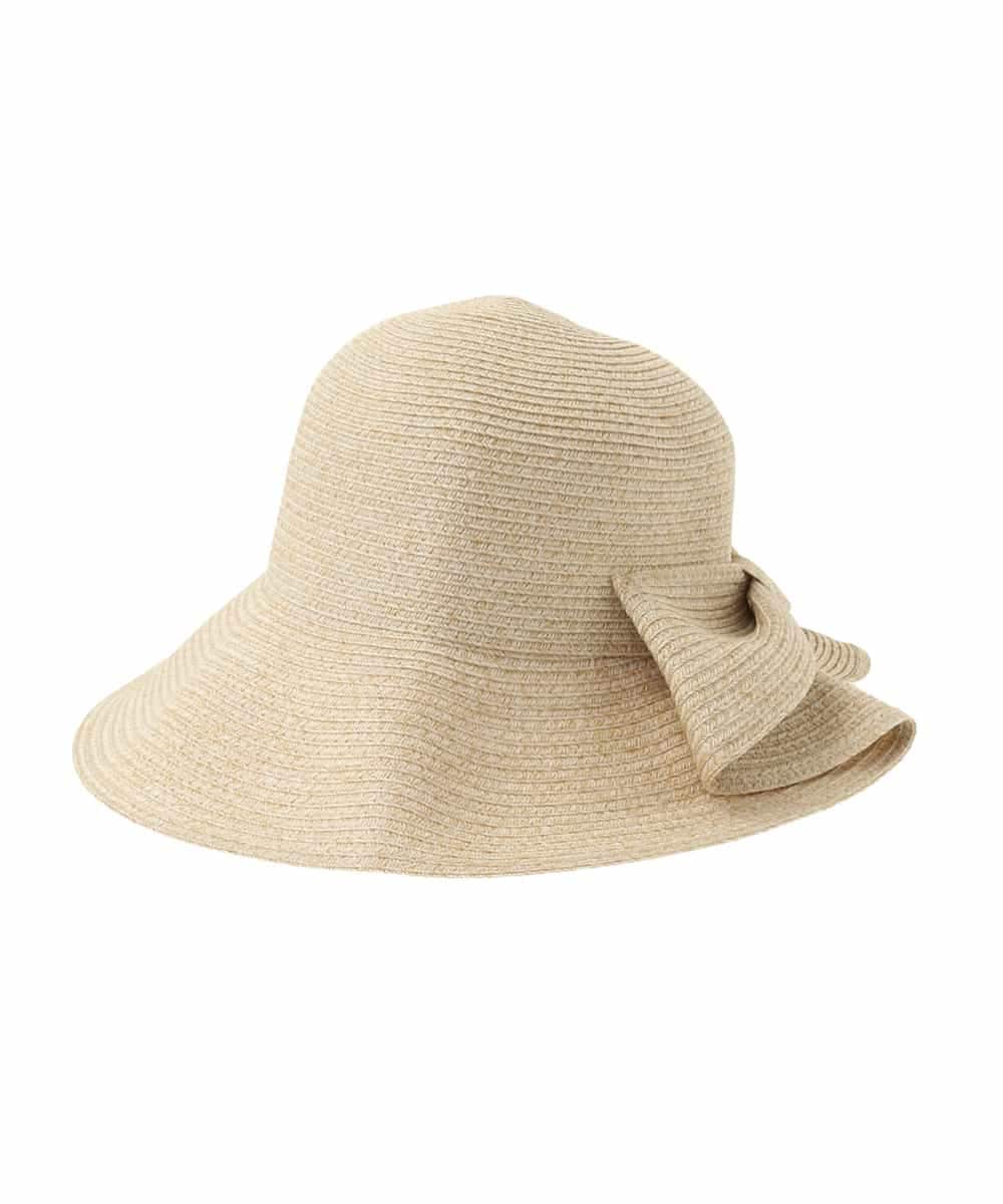 OZ7FA03049 eur3(エウルキューブ) バックリボンスリット麦わらハット アイボリー(80)