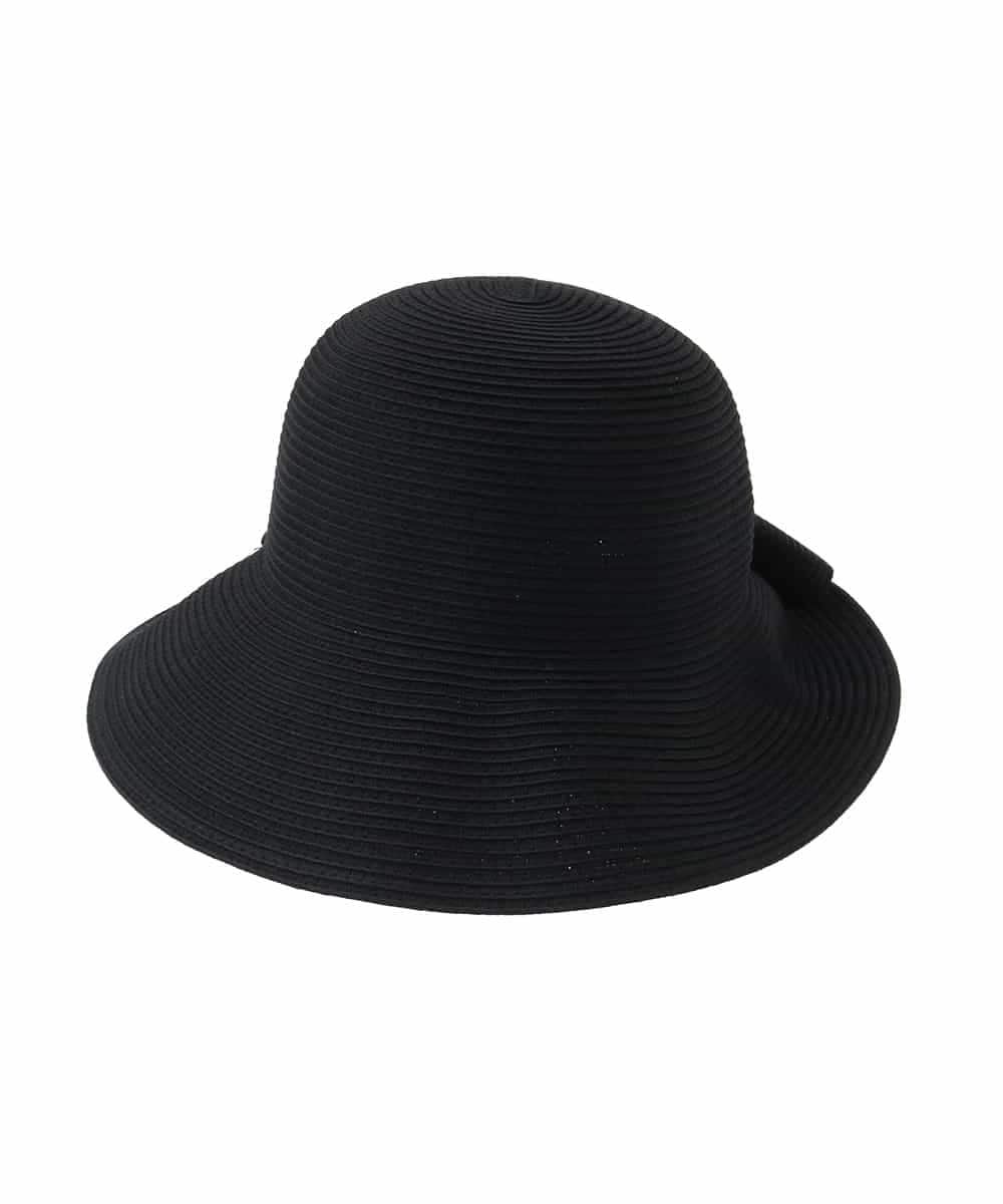OZ7FA03049 eur3(エウルキューブ) バックリボンスリット麦わらハット ブラック(94)