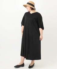 OZ7FA04039 eur3(エウルキューブ) 配色リボンスリット麦わらハット キャメル(83)