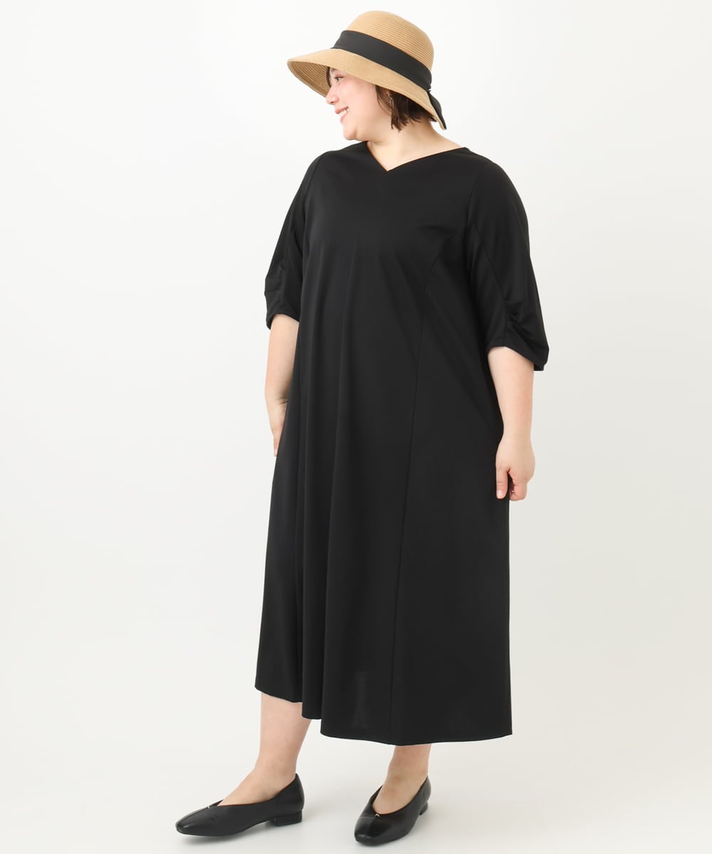 OZ7FA04039 eur3(エウルキューブ) 配色リボンスリット麦わらハット キャメル(83)