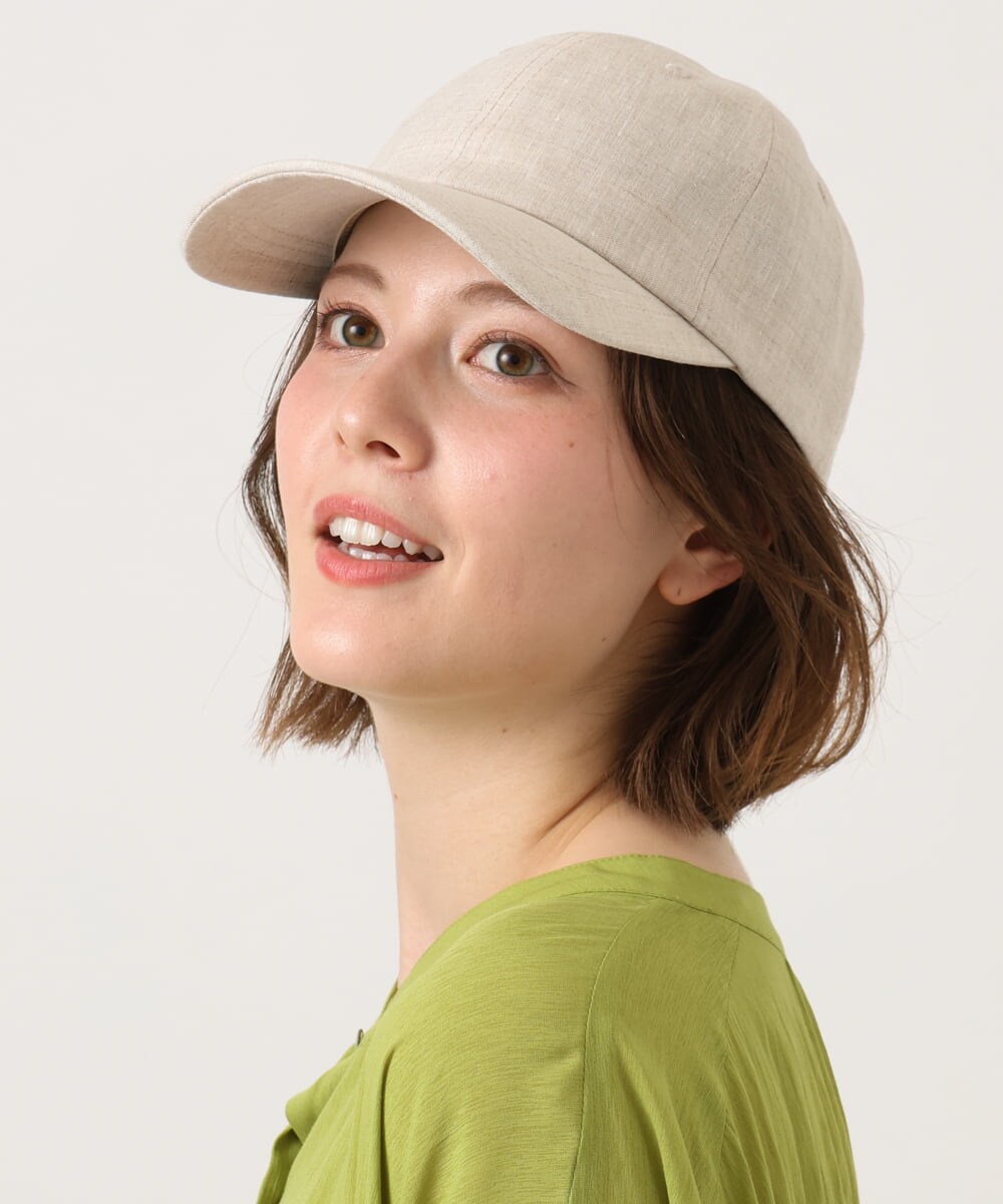 OZ7FD01049 eur3(エウルキューブ) ナチュラルリネンキャップ ベージュ