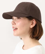 OZ7FD01049 eur3(エウルキューブ) ナチュラルリネンキャップ ダークブラウン