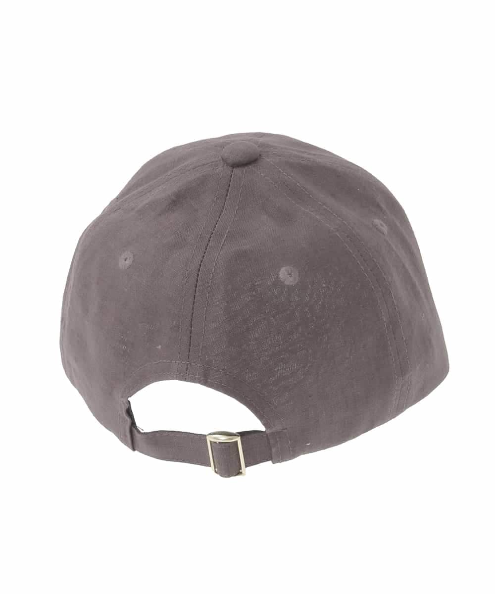 OZ7FD01049 eur3(エウルキューブ) ナチュラルリネンキャップ ダークブラウン