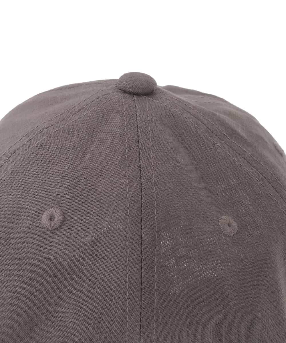 OZ7FD01049 eur3(エウルキューブ) ナチュラルリネンキャップ ダークブラウン