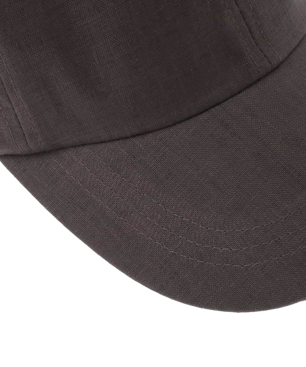 OZ7FD01049 eur3(エウルキューブ) ナチュラルリネンキャップ ダークブラウン