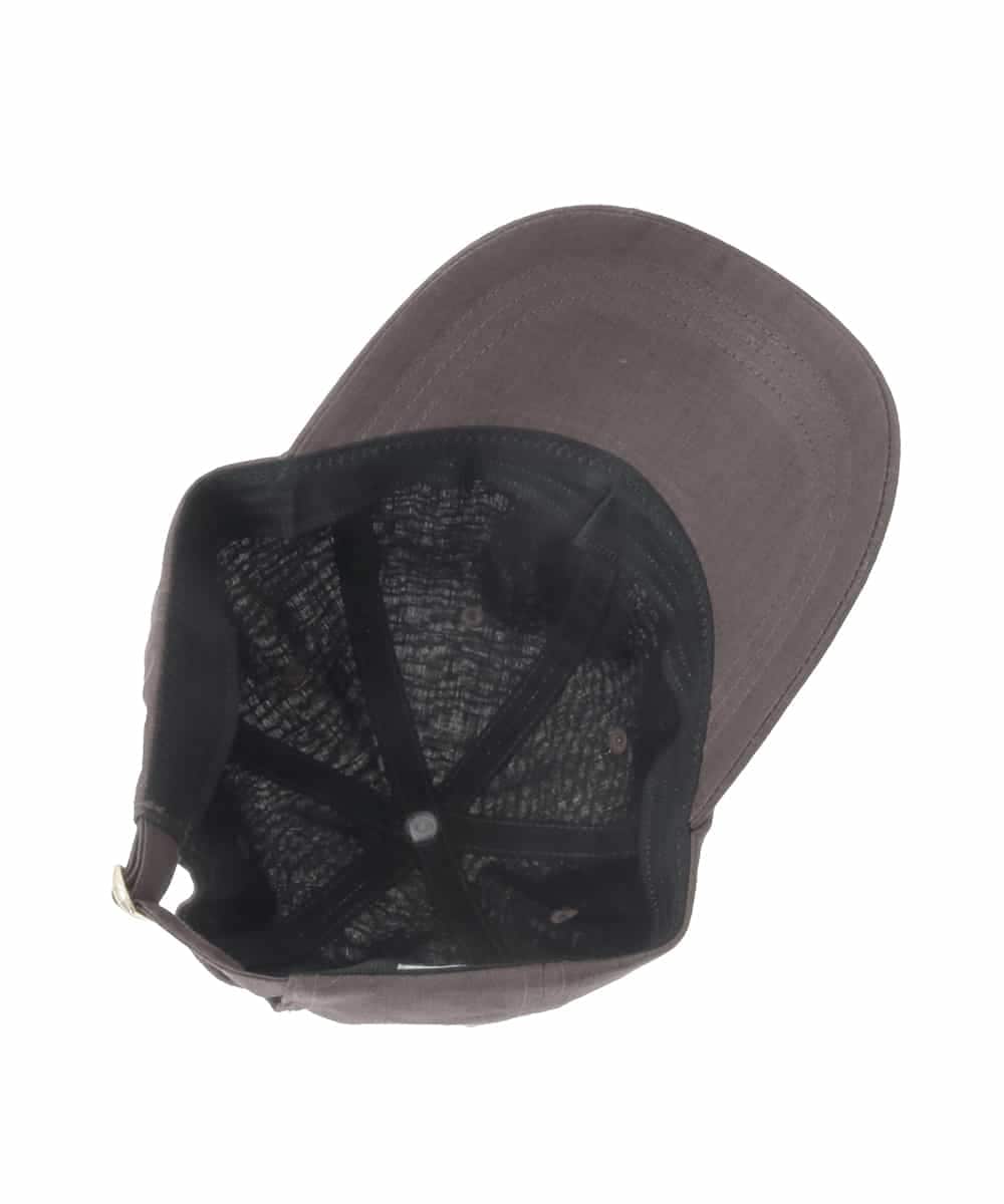 OZ7FD01049 eur3(エウルキューブ) ナチュラルリネンキャップ ダークブラウン