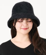 OZ7LV05049 eur3(エウルキューブ) フェイクファーバケットハット ブラック(94)