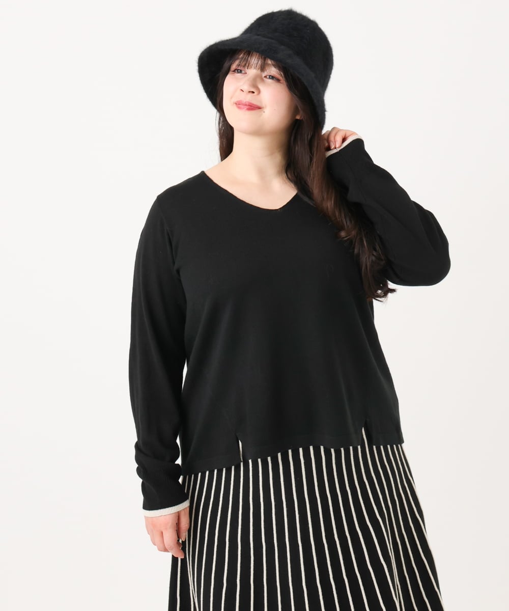 OZ7LV05049 eur3(エウルキューブ) フェイクファーバケットハット ブラック(94)