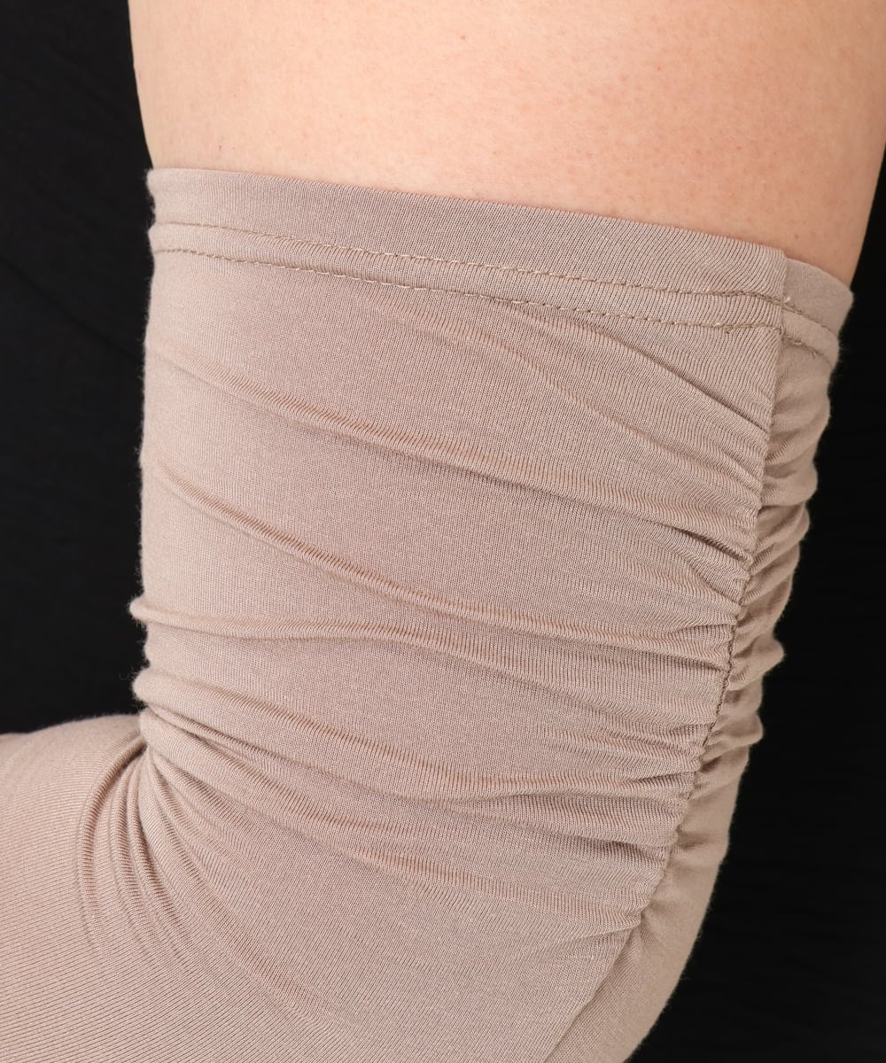 OZTGD01029 eur3(エウルキューブ) 【大きいサイズ/接触冷感/UVカット】アームカバー ベージュ