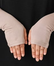 OZTGD01029 eur3(エウルキューブ) 【大きいサイズ/接触冷感/UVカット】アームカバー ベージュ