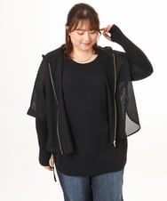 OZTJD01029 eur3(エウルキューブ) 【大きいサイズ/接触冷感/UVカット】アームカバー ブラック
