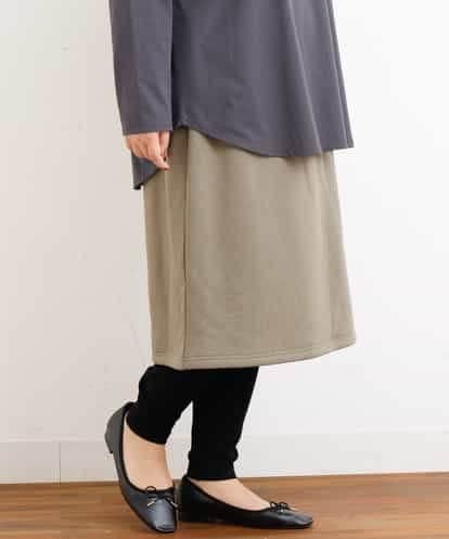 OZUAP13080 eur3 【大きいサイズ】レギンス付きスカート