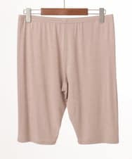 OZUGD03034 eur3(エウルキューブ) 【大きいサイズ/接触冷感】5分丈レギンス ベージュ