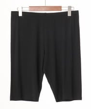 OZUGD03034 eur3(エウルキューブ) 【大きいサイズ/接触冷感】5分丈レギンス ブラック