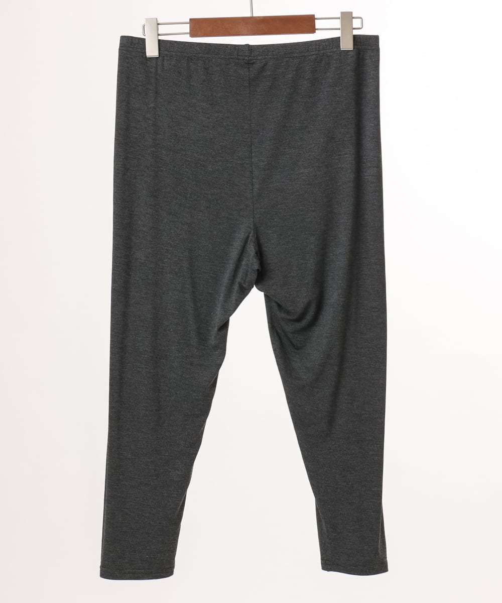 OZUGD04039 eur3(エウルキューブ) 【大きいサイズ/接触冷感】7分丈レギンス ダークグレー