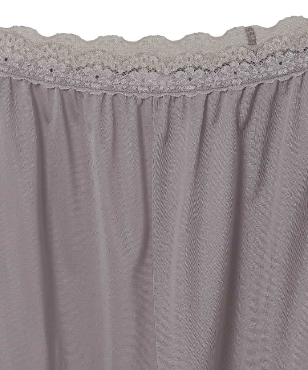 OZUGD05039 eur3(エウルキューブ) 【大きいサイズ/裾ゴム入り】レースジョイントペチパンツ グレージュ