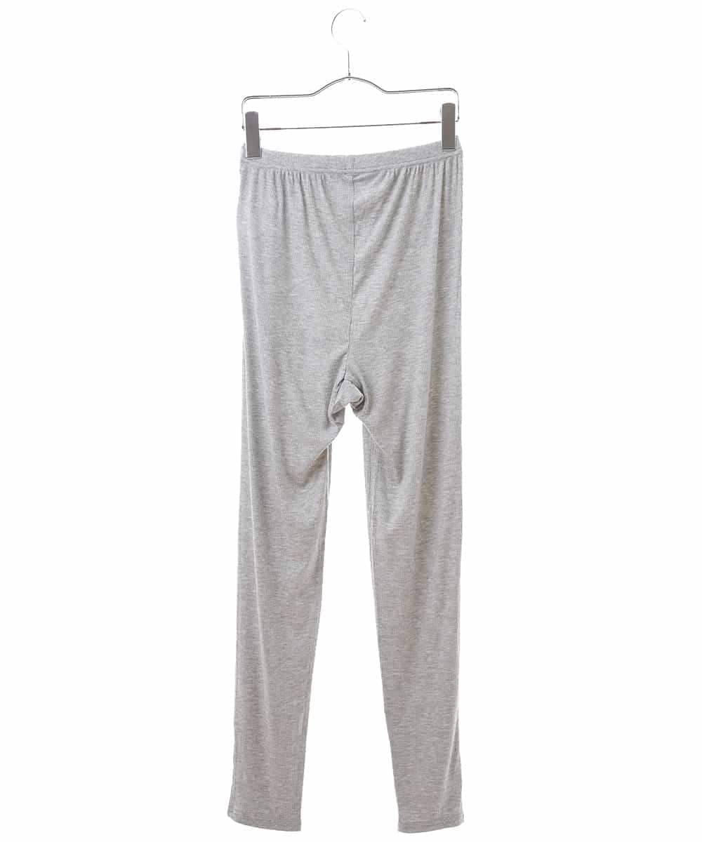 OZUIM11040 eur3(エウルキューブ) 【接触冷感】ひんやりリブレギンス ライトグレー(91)