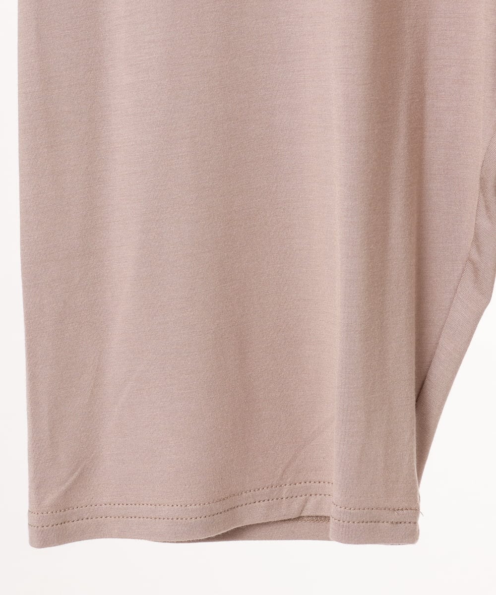 OZUJD03034 eur3(エウルキューブ) 【大きいサイズ/接触冷感】5分丈レギンス ベージュ