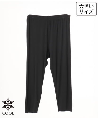 OZUJD04039 eur3 【大きいサイズ/接触冷感】7分丈レギンス