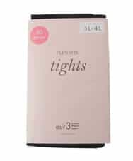 OZYAD01024 eur3(エウルキューブ) 【80デニール】プラスサイズタイツ ブラック