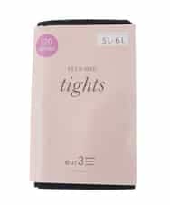 OZYAD02024 eur3(エウルキューブ) 【120デニール】プラスサイズタイツ ブラック