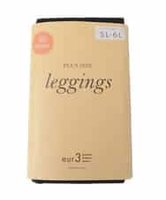 OZYAD03024 eur3(エウルキューブ) 【80デニール】プラスサイズレギンス ブラック