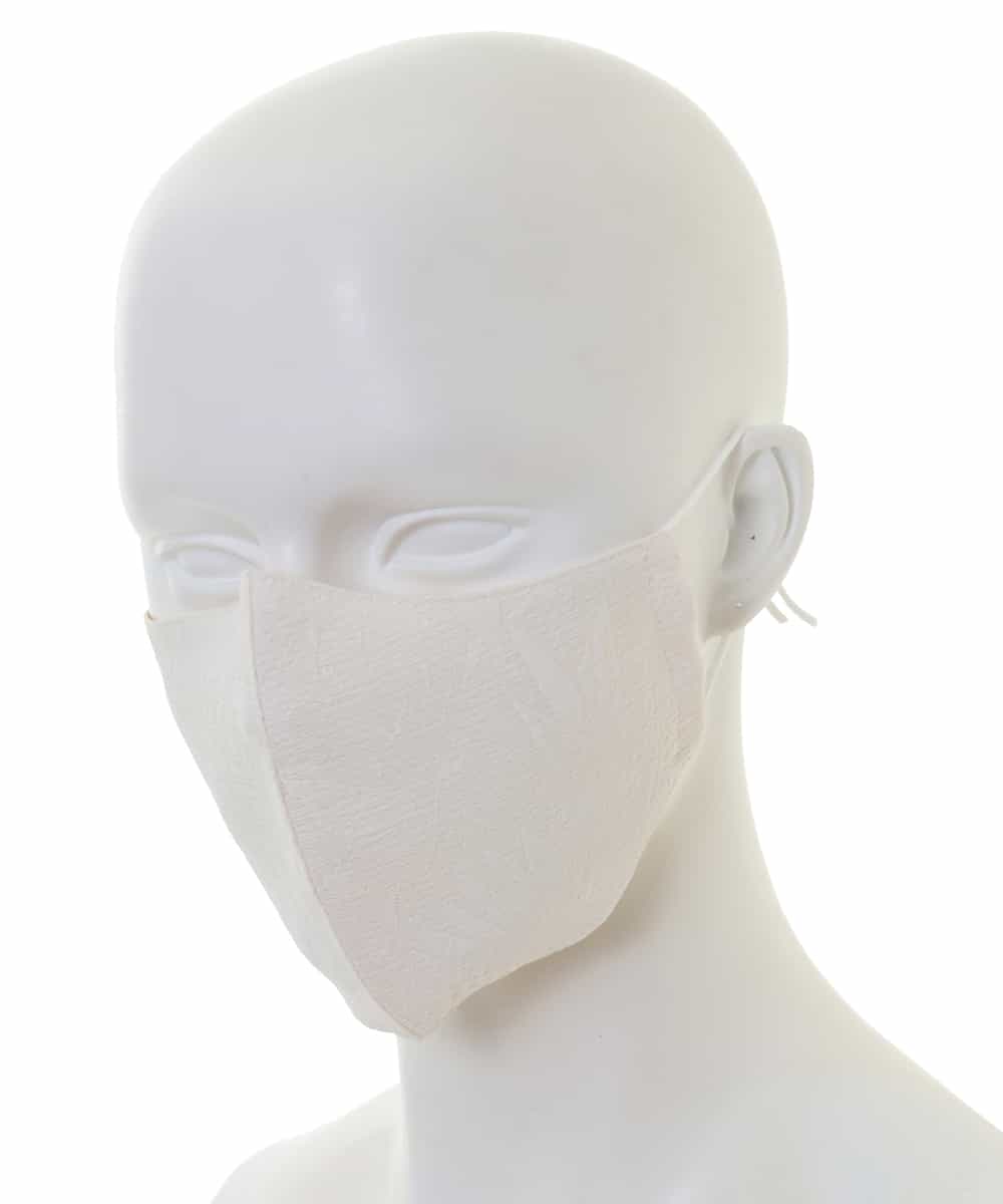 OZYCM11020 eur3(エウルキューブ) 【返品不可】フラワー柄マスク アイボリー(80)