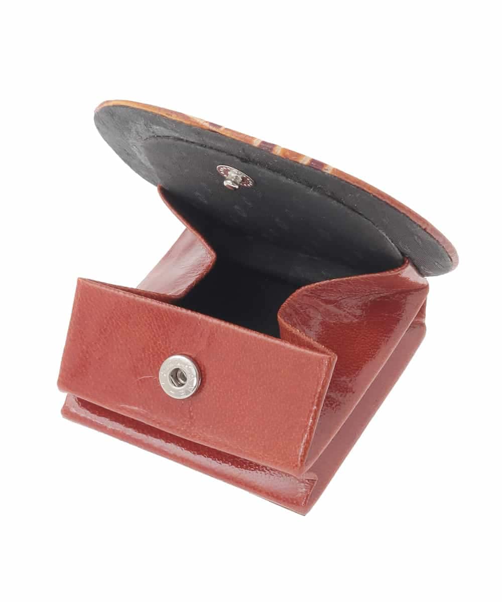 OZYDD02019 eur3(エウルキューブ) 猫ラウンドコインケース キャメル