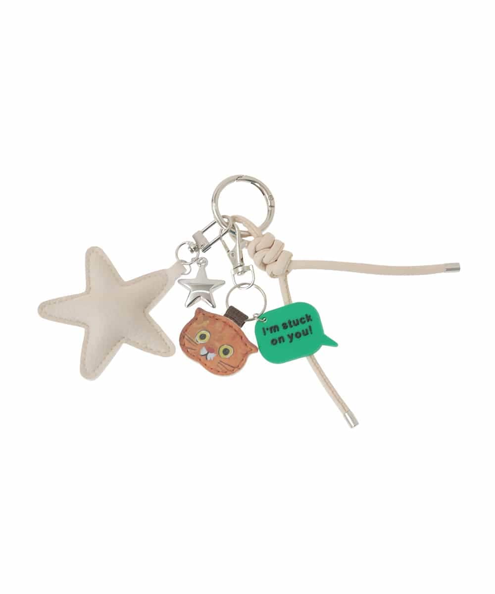 OZYJD04029 eur3(エウルキューブ) ネコチャーム アイボリー