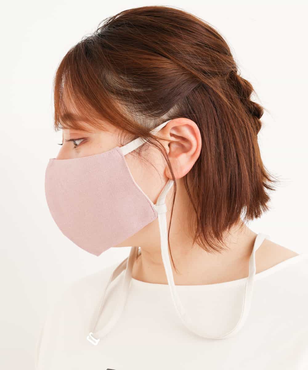 OZYJM13018 eur3(エウルキューブ) 【返品不可】ストラップ付きマスク ピンク