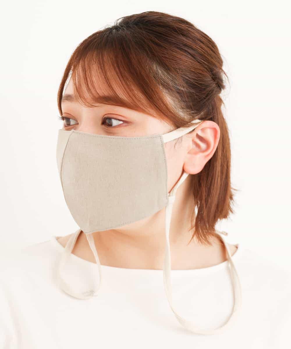 OZYJM13018 eur3(エウルキューブ) 【返品不可】ストラップ付きマスク モカ