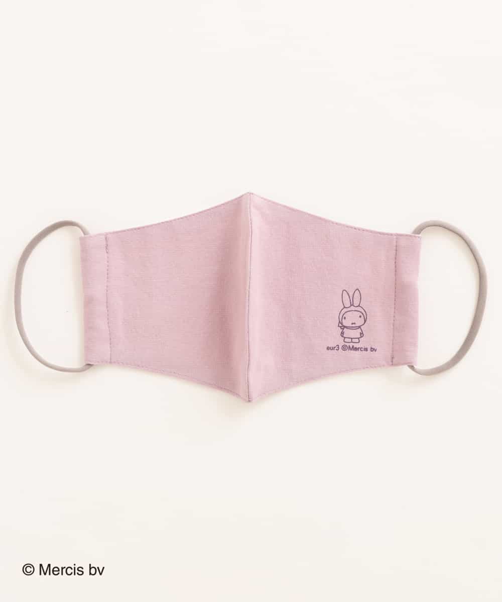 OZYJM52020 eur3(エウルキューブ) 【返品不可】【miffy×eur3】ミッフィープリントマスク ピンク(01)