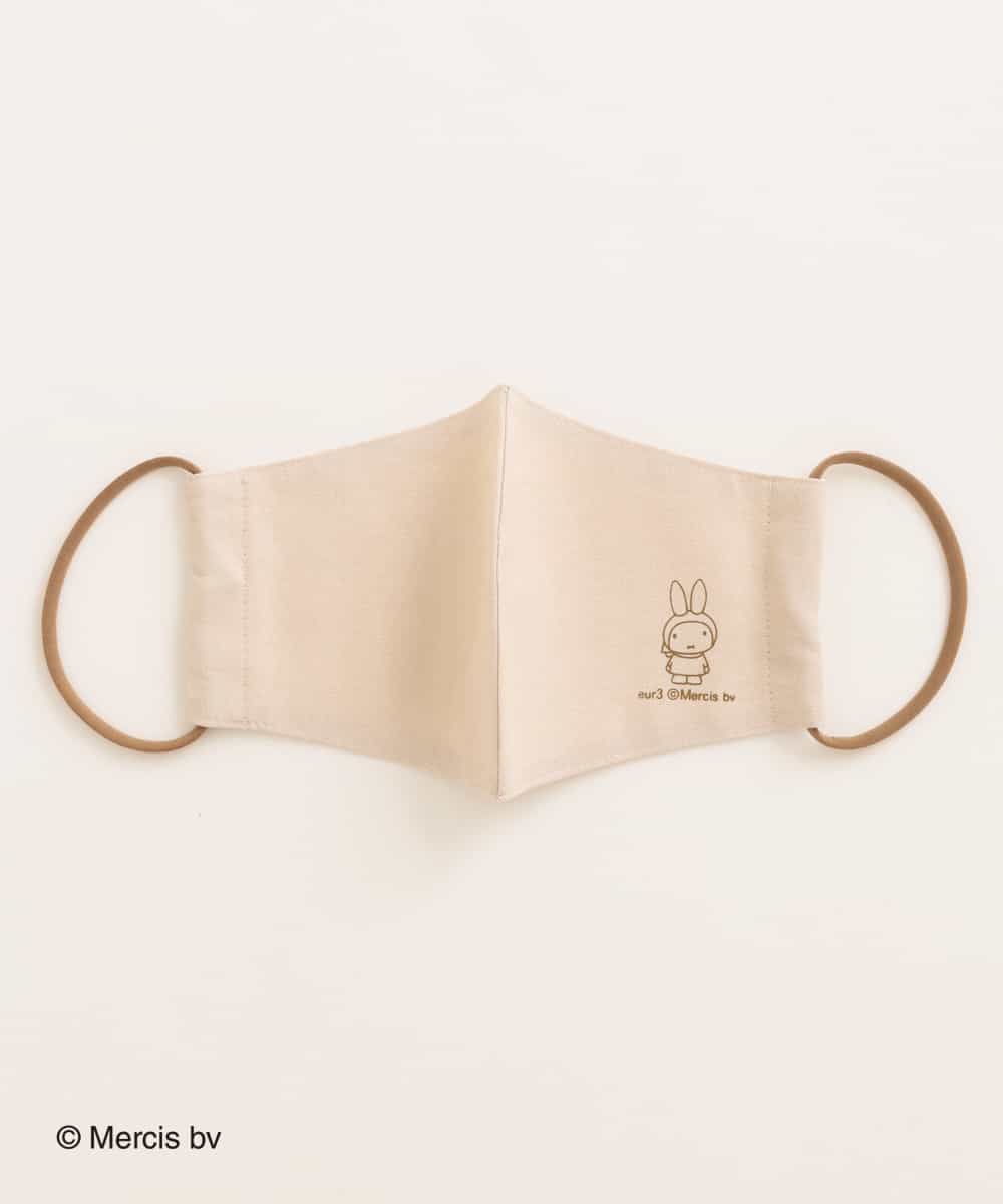 OZYJM52020 eur3(エウルキューブ) 【返品不可】【miffy×eur3】ミッフィープリントマスク ベージュ(82)