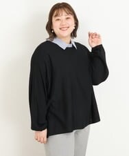 OZYKP16030 eur3(エウルキューブ) シャツカラー付けえり ブルー(55)