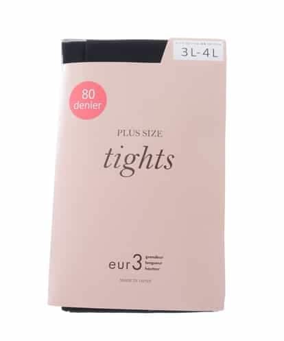 OZYLJ01020 eur3 【80デニール】プラスサイズタイツ