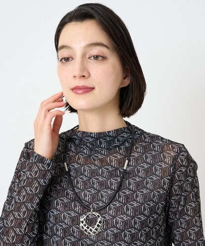 PF2AD03110 GEORGES RECH(小さいサイズ) [日本製]ラタンメタルメッシュネックレス