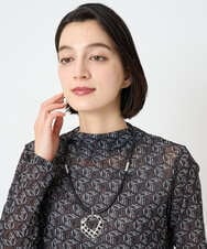 PF2AD03110 GEORGES RECH(小さいサイズ)(メゾン ドゥ サンク)  [日本製]ラタンメタルメッシュネックレス シルバー