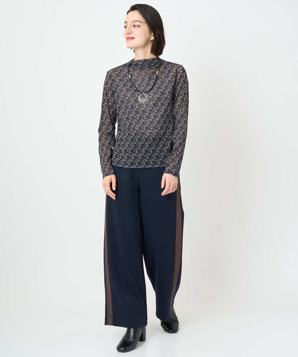 PF2AD03110 GEORGES RECH(小さいサイズ)(メゾン ドゥ サンク)  [日本製]ラタンメタルメッシュネックレス シルバー