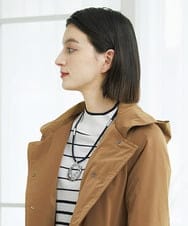 PF2AD03110 GEORGES RECH(小さいサイズ)(メゾン ドゥ サンク)  [日本製]ラタンメタルメッシュネックレス シルバー