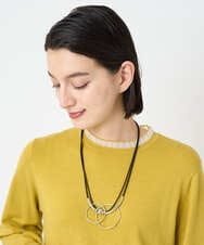 PF2AD04110 GEORGES RECH(小さいサイズ)(メゾン ドゥ サンク)  [日本製]メタルリングネックレス シルバー