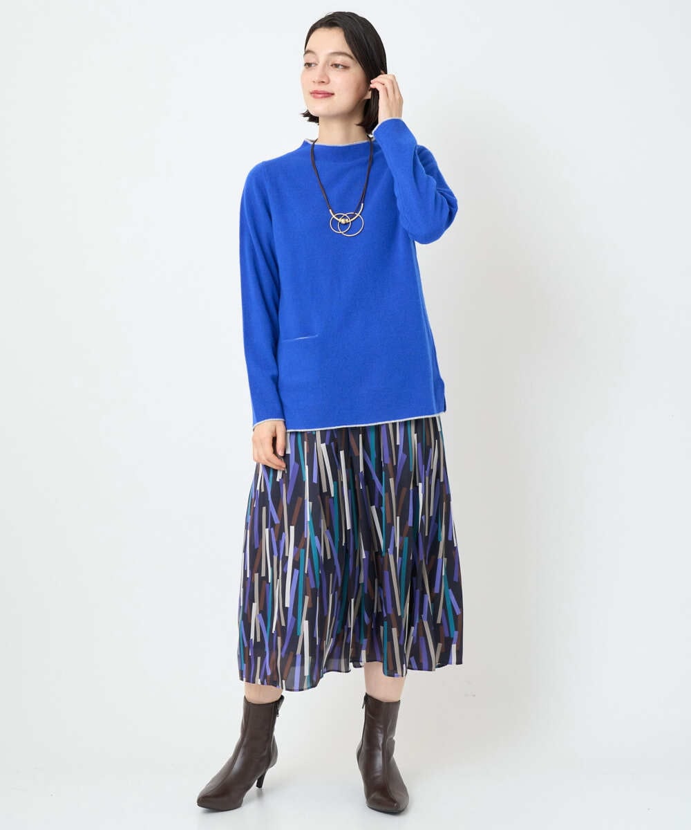 PF2AD04110 GEORGES RECH(小さいサイズ)(メゾン ドゥ サンク)  [日本製]メタルリングネックレス シルバー