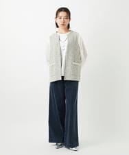 PF2EE03098 GEORGES RECH(小さいサイズ)(メゾン ドゥ サンク)  [日本製]ロッカクメタリックネックレス シルバー