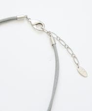 PF2EE04098 GEORGES RECH(小さいサイズ)(メゾン ドゥ サンク)  [日本製]スクエアパーツコンビメタルチョーカー ライトグレー