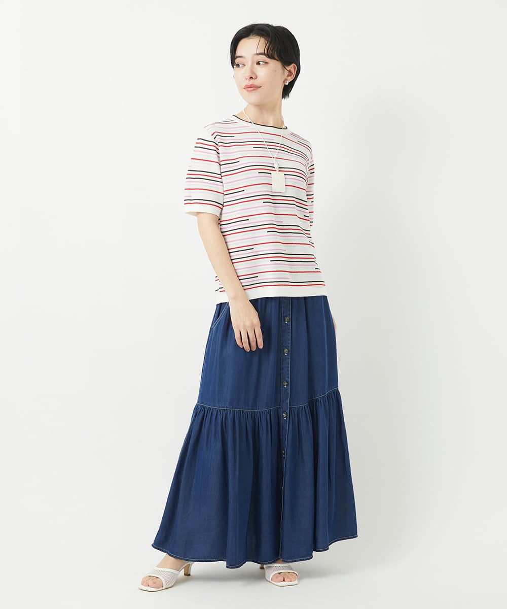 PF2GA32090 GEORGES RECH(小さいサイズ)(メゾン ドゥ サンク)  [日本製]シェルネックレス ホワイト