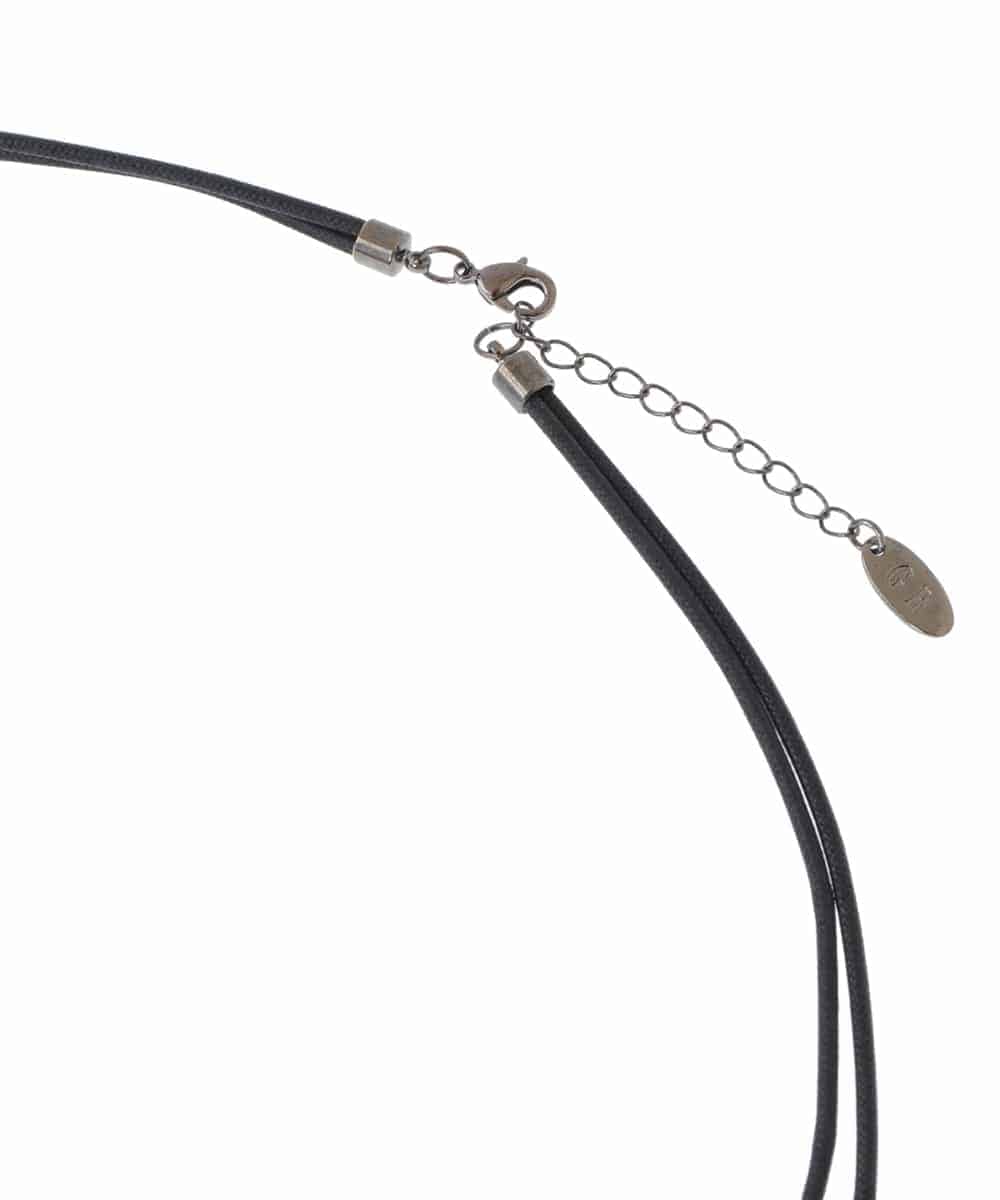 PF2JQ03150 GEORGES RECH(小さいサイズ)(メゾン ドゥ サンク) リバーシブルトップネックレス ブラック